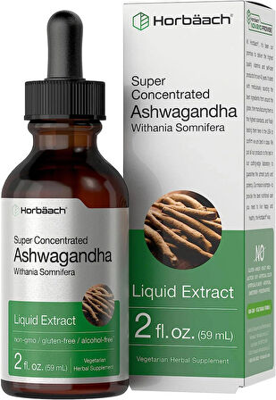 Horbaach Ashwagandha Root | 2oz Liquid 59 ml