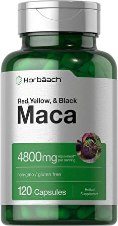 Horbäach Maca Root Matcha 4800mg | 120 Capsules