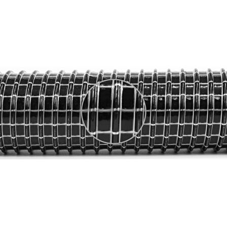 srfn ticaret (1.7 Metre) 35 mm Çaplı Ev-Ofis-Endüstriyel ve Ticari Süpürgeler Için Çelik Telli Hortum-Siyah