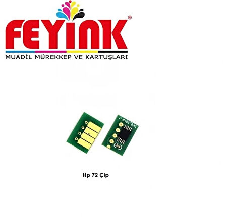 Feyink® Hp 72 Photo Black (PK) Çip Resetleyicili T610/T770/T790/T795/T1300/T2300 Chip							