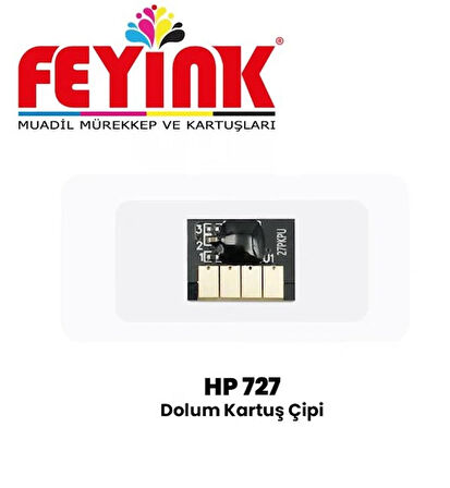 Feyink® Hp 727 (F9J79A)-( B3P23A) Photo Black (PK) Çip 300ml T920/T930/T1500/T2500/T2530 Chip							