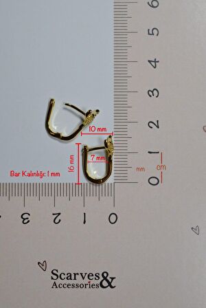 Balina Kuyruğu Şans Piercing Helix Kıkırdak Lob Gold Renk