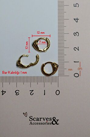 Gold Renkli Yılan Piercing Tragus Helix Kıkırdak Üst Lob