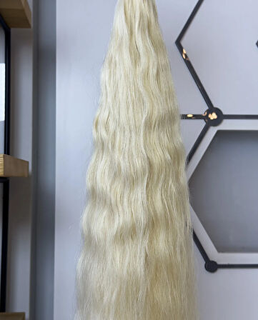 HairPim Selection (0.8 Gr) Doğal Dalga Platin 50 Adet 70 Cm Yeni Nesil Kaynak Saç HP348