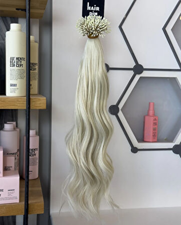HairPim Selection (0.8 Gr) Küllü Platin 50 Adet 70 Cm Yeni Nesil Saç Kaynak HP350