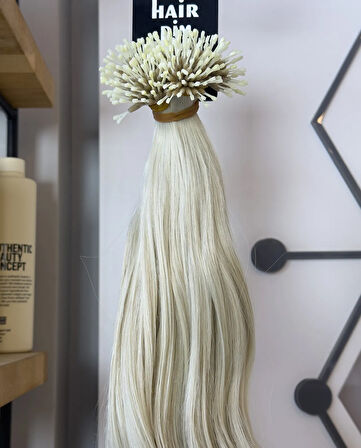 HairPim Selection (0.8 Gr) Küllü Platin 50 Adet 70 Cm Yeni Nesil Saç Kaynak HP350