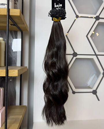 HairPim Professional (0.8 Gr) Doğal 50 Adet 70 Cm Yeni Nesil Kaynak Saç HP354
