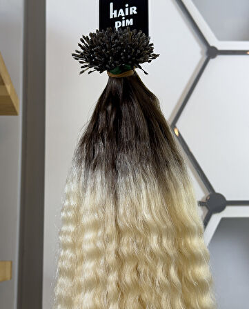 HairPim Perma Professional (0.8 Gr) 6 Ton Ombre 50 Adet 70 Cm Yeni Nesil Kaynak Saç HP357