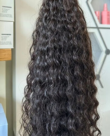 HairPim Jakarta 100% İnsan Saçı (0.6 Gr) Doğal Kestane Perma 50 Adet 70 Cm Yeni Nesil Kaynak HP368