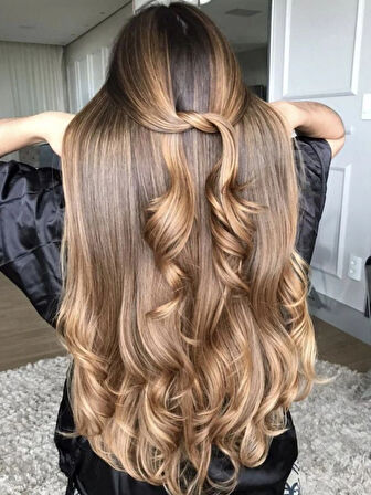 HairPim Professional (0.8 Gr) Ombre Bej 50 Adet 70 Cm Yeni Nesil Kaynak Saç HP519