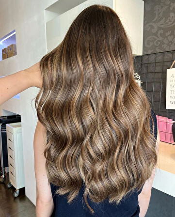 HairPim Wavy (0.6 Gr) Karamel Kahve 50 Adet 55 Cm Yeni Nesil Kaynak Saç HP613
