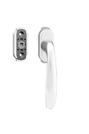 Pencere Kolu Secustik Kısı 2 Çocuk Emniyetli Gümüş