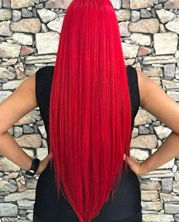 HairPim Rainbow (0.6 Gr) Kırmızı 50 Adet 70 Cm Yeni Nesil Kaynak Saç HPK345