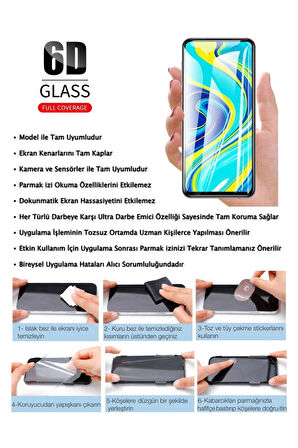 Infinix Note 50 Pro Ekran Koruyucu 6D Kırılmaz Cam - Extra Darbe Emici Etkin Koruma - Ekranı Tam Kaplar
