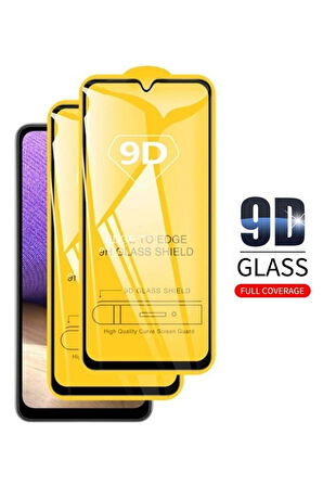 Realme C61 Ekran Koruyucu 9D Kırılmaz Cam - Extra Darbe Koruma - Ekranı Tam Kaplar