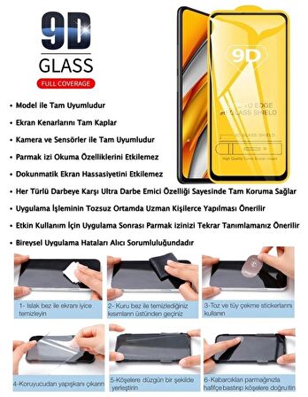 OnePlus 9 Ekran Koruyucu 9D Kırılmaz Cam Ultra Darbe Emici Etkin Koruma Ekranı Tam Kaplar