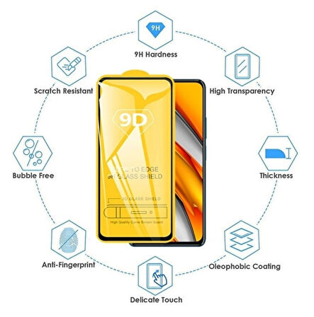 Honor 200 Lite Ekran Koruyucu 9D Kırılmaz Cam (Honor200 değildir/honor 200 lite modelidir) Ultra Darbe Emici Etkin Koruma - Ekranı Tam Kaplar