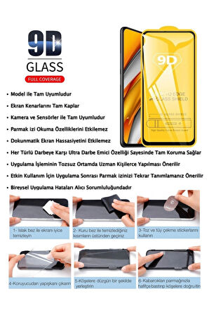 Tecno Spark 30 Pro Ekran Koruyucu 9D Kırılmaz Cam - Extra Darbe Koruma - Ekranı Tam Kaplar