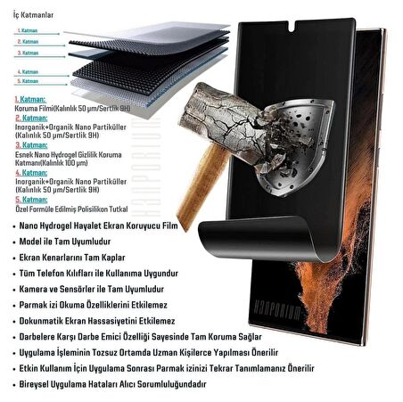 Huawei P30 Pro Kavisli Hayalet Ekran Koruyucu Esnek Nano Hydrogel Film - Ultra Koruma-Tam Kaplar
