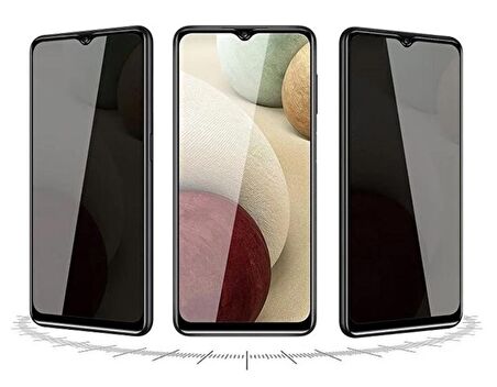 Samsung Galaxy M34 5G Hayalet Ekran Koruyucu 6D Kırılmaz Cam Gizlilik Korumalı - Ekranı Tam Kaplar - Ultra Darbe Emici Etkin Koruma