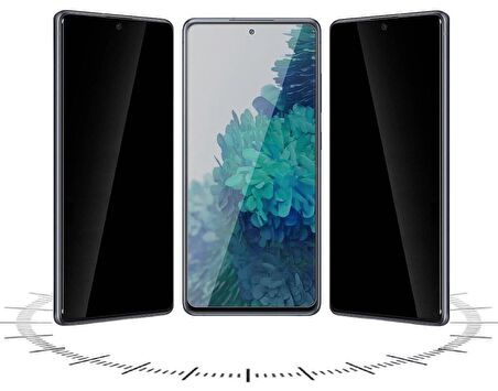 General Mobile GM 24 Pro Hayalet Ekran Koruyucu 6D Kırılmaz Cam Gizlilik Korumalı - Ekranı Tam Kaplar - Ultra Darbe Emici Etkin Koruma
