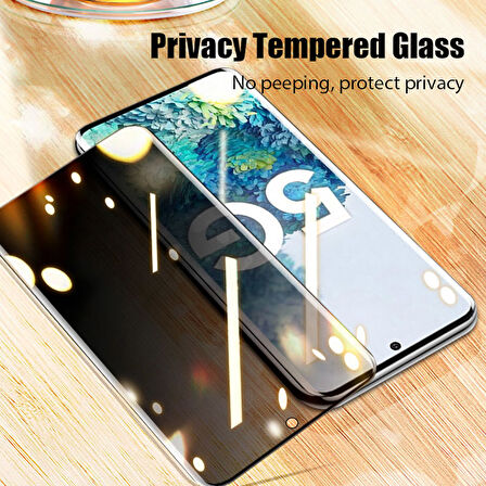 Tecno Pova 3 Hayalet Ekran Koruyucu 6D Kırılmaz Cam Gizlilik Korumalı - Extra Darbe Emici Etkin Koruma - Ekranı Tam Kaplar 