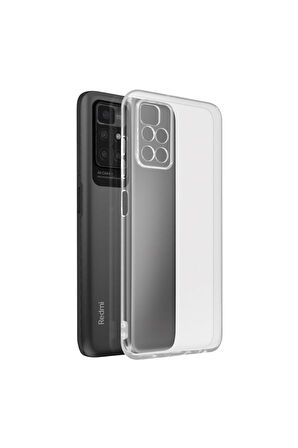 Redmi 10 2022 Uyumlu Şeffaf Silikon Kılıf - Kamera Korumalı Esnek Tam Koruma Kapak