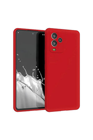 General Mobile GM 24 Pro Uyumlu Silikon Kılıf - Kamera Korumalı Esnek Kapak - Kırmızı