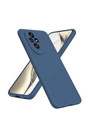 Honor 200 Pro Uyumlu Silikon Kılıf - Kamera Korumalı Esnek Pastel Renk Kapak - Lacivert