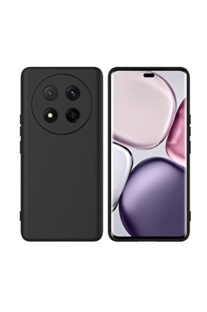 Honor X9C Uyumlu Silikon Kılıf - Kamera Korumalı Esnek Pastel Renk Kapak - Siyah