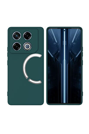 Infinix GT 20 Pro Uyumlu Silikon Kılıf - Kamera Korumalı Esnek Pastel Renk Kapak - Yeşil