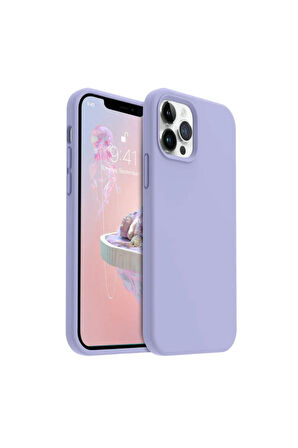 Apple iPhone 11 Pro Max Uyumlu Silikon Kılıf - Pastel Renk Esnek Tam Koruma Kapak - Lila