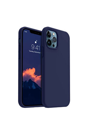 Apple iPhone 11 Pro Uyumlu Silikon Kılıf - Pastel Renk Tonu Esnek Tam Koruma Kapak - Lacivert