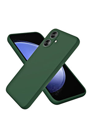 Omix X5 Uyumlu Silikon Kılıf - Kamera Korumalı Esnek Pastel Renk Kapak - Yeşil