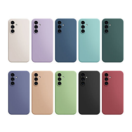 Poco C75 Uyumlu Silikon Kılıf - Kamera Korumalı Esnek Pastel Renk Kapak - Mavi