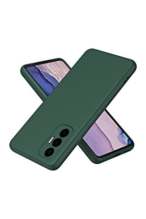 Tecno Pova 3 Uyumlu Silikon Kılıf - Kamera Korumalı Esnek Pastel Renk Kapak - Yeşil
