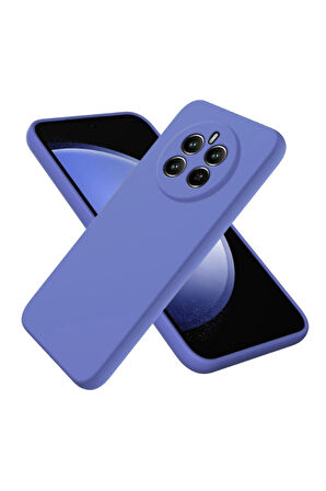Realme 12 Pro Uyumlu Silikon Kılıf - Kamera Korumalı Esnek Pastel Renk Kapak - Lacivert