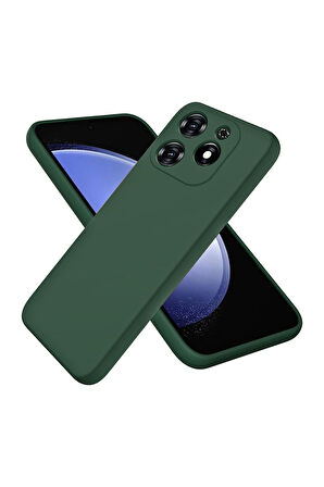 Tecno Spark Go 2024 Uyumlu Silikon Kılıf - Kamera Korumalı Esnek Pastel Renk Kapak - Yeşil