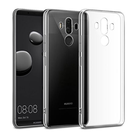 Huawei Mate 10 Pro Uyumlu Şeffaf Silikon Kılıf - Kamera Korumalı Esnek Tam Koruma Kapak