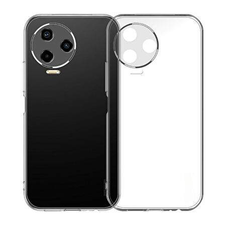 Infinix Note 12 Pro Uyumlu Şeffaf Silikon Kılıf - Kamera Korumalı Esnek Tam Koruma Kapak