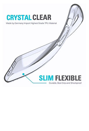 Apple iPhone 11 Pro Max Uyumlu Şeffaf Silikon Kılıf - Kamera Korumalı Esnek Tam Koruma Kapak