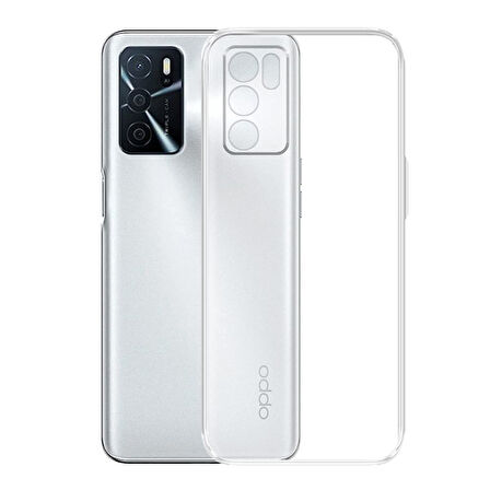 Oppo A16 Uyumlu Şeffaf Silikon Kılıf - Kamera Korumalı Esnek Tam Koruma Kapak
