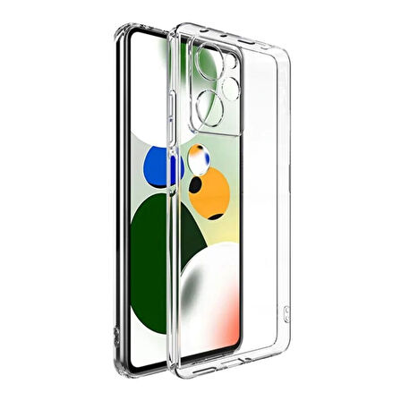 Realme C53 4G Uyumlu Şeffaf Silikon Kılıf - Kamera Korumalı Esnek Tam Koruma Kapak