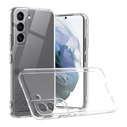 Samsung Galaxy S21 Uyumlu Şeffaf Silikon Kılıf - Kamera Korumalı Esnek Tam Koruma Kapak