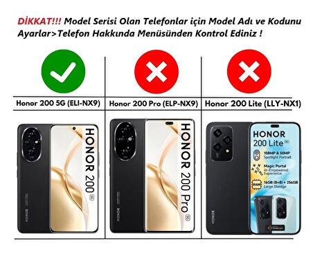 Honor 200 Kılıf Darbe Emici Köşe Korumalı Kartlıklı Cüzdanlı Silikon Kapak - Füme