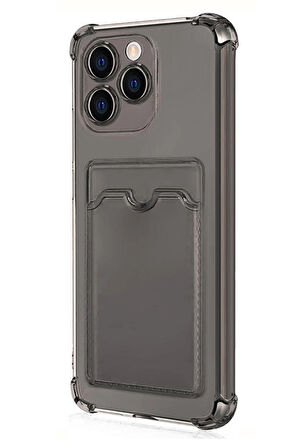 Infinix Hot 40 Pro Kılıf Darbe Emici Köşe Korumalı Kartlıklı Cüzdanlı Silikon Kapak