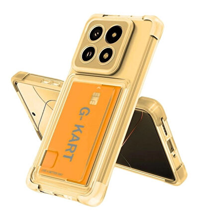 Infinix Note 40 Pro Kılıf Darbe Emici Köşe Korumalı Kartlıklı Cüzdanlı Silikon Kapak