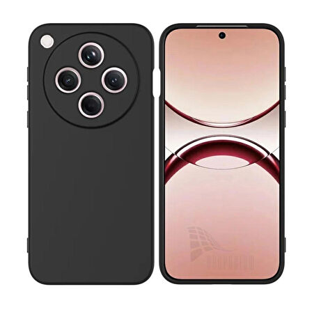 Oppo Find X8 Pro Uyumlu Silikon Kılıf - Kamera Korumalı Esnek Pastel Renk Kapak - Siyah