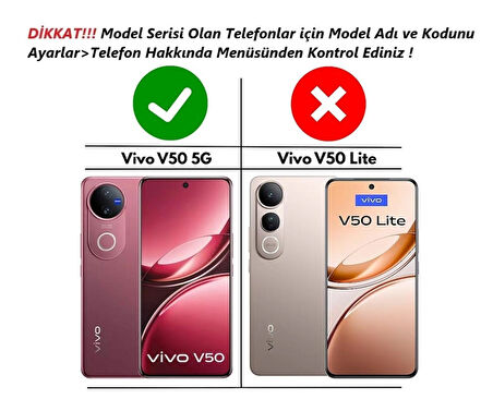 Vivo V50 5G Uyumlu Silikon Kılıf - Kamera Korumalı Esnek Pastel Renk Kapak - Siyah