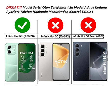 Infinix Hot 50i Uyumlu Kılıf Yüzüklü Standlı Extra Darbe Koruma Sert Silikon Kapak - Lacivert